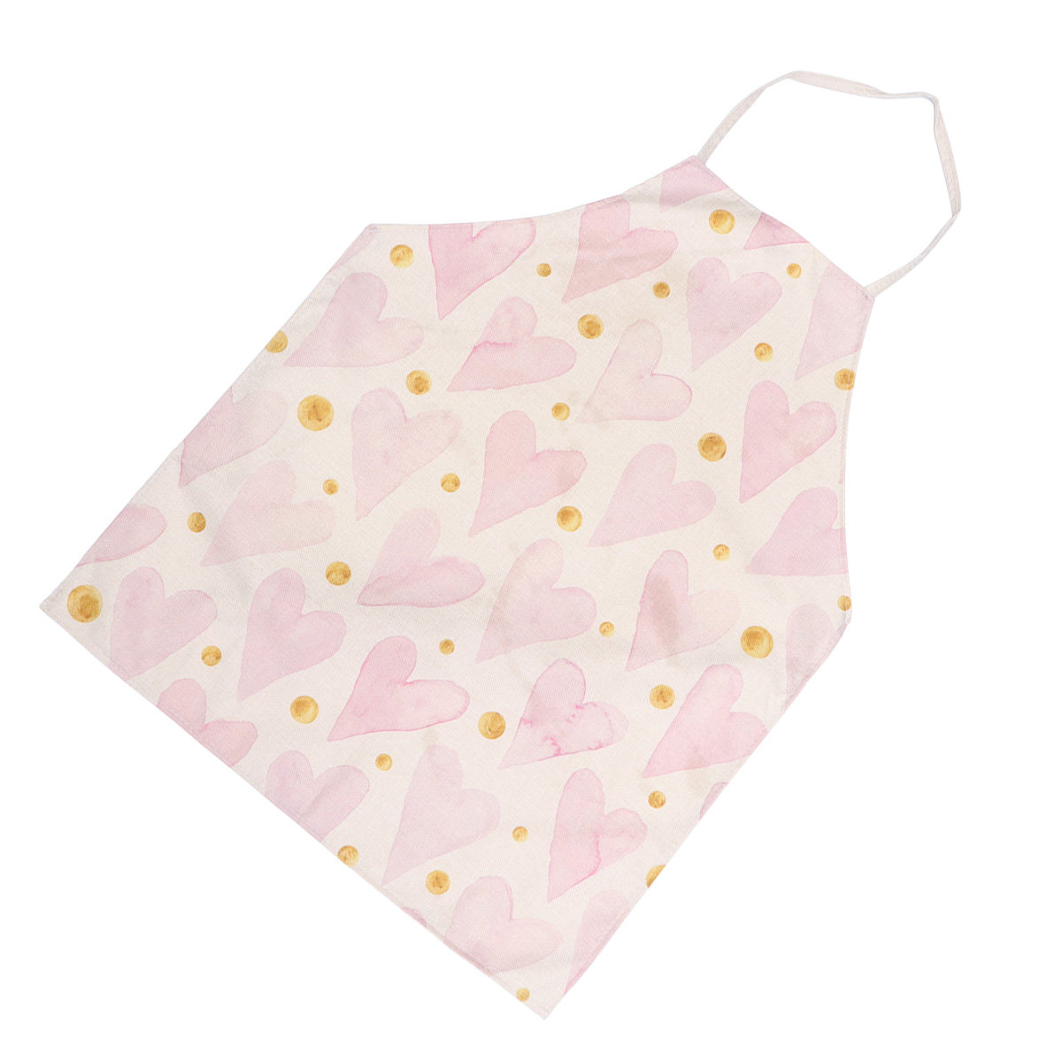Home Cooking Service - Stain Repellent Heart Printed Apron Cotton