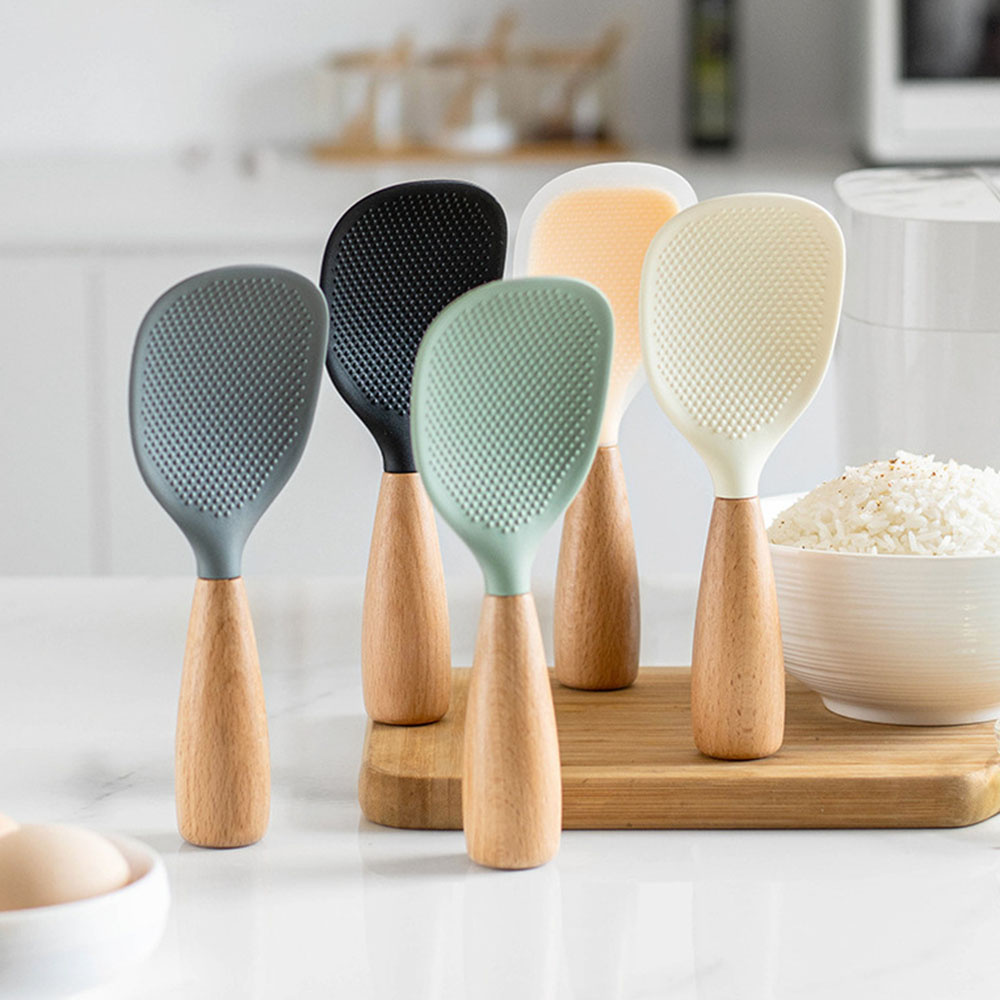 Crepe Pan Nonstick - 1Pcs Silicone Non-Stick Cooking High-Temperature-Resistant Spoon