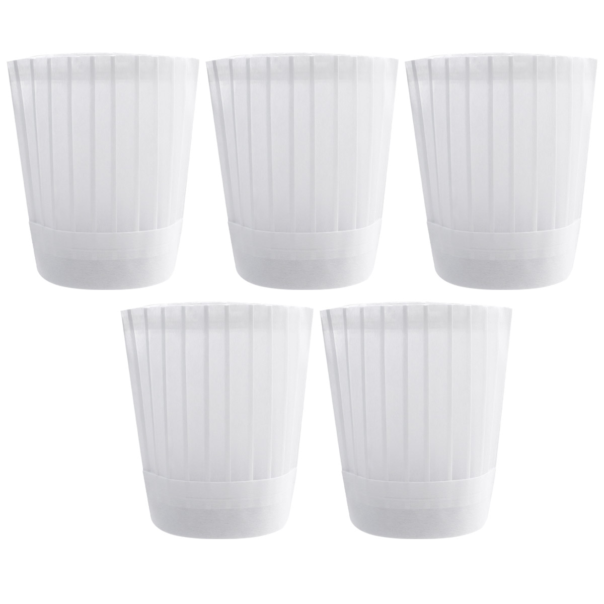 Home Cooking Service - 5pcs Chef Hat Adjustable Elastic Baker