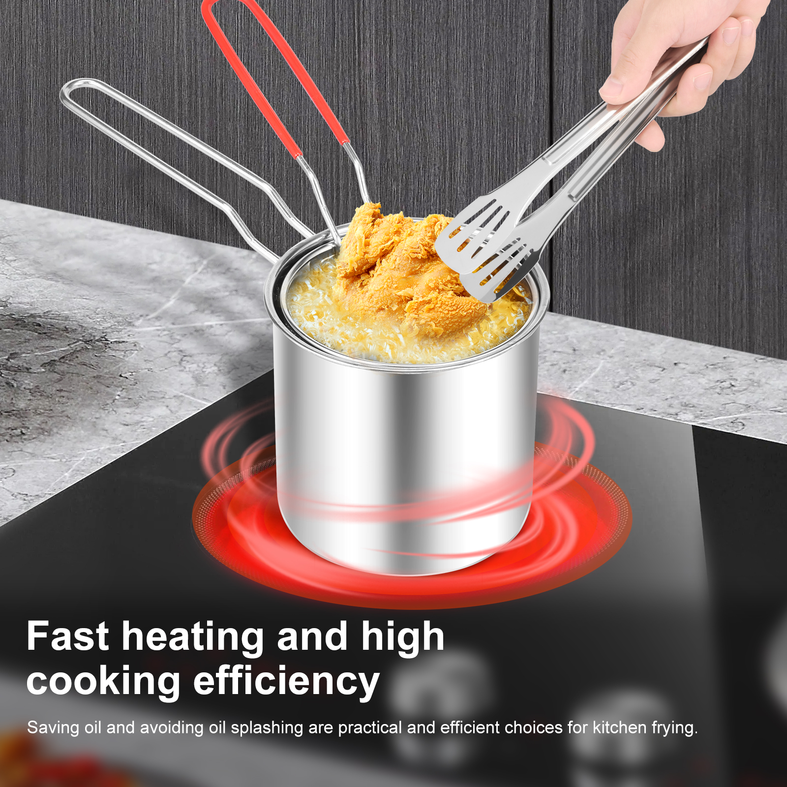 Deep Fryer Pots Stainless Stee - đánh giá và giá Crepe Pan Nonstick