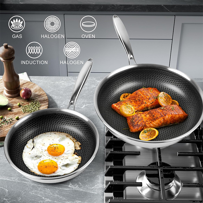 Stainless Steel Frying Pan wit - đánh giá và giá Crepe Pan Nonstick
