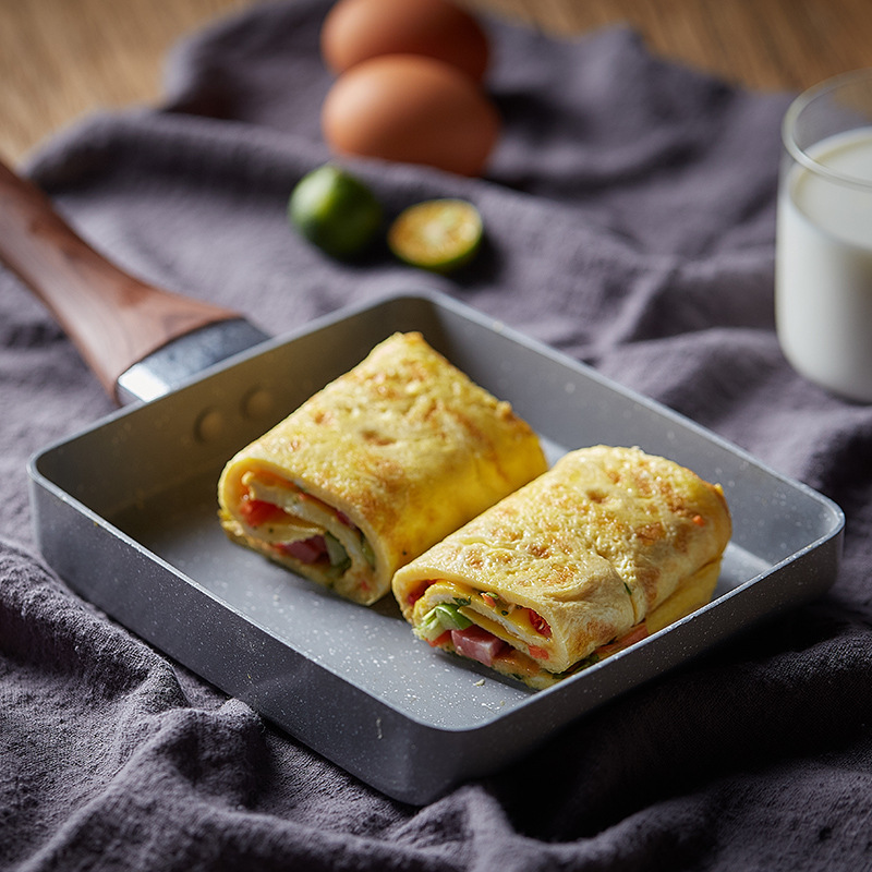 Frying Pan Tamagoyaki Omelette - đánh giá và giá Crepe Pan Nonstick