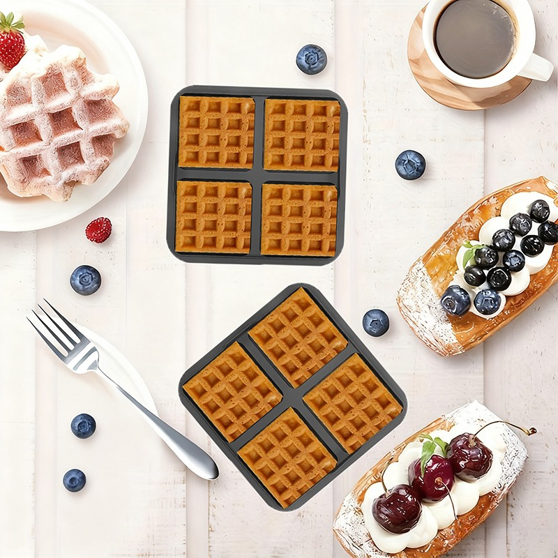 Square Waffle Mold, Non-Stick  - đánh giá và giá Crepe Pan Nonstick