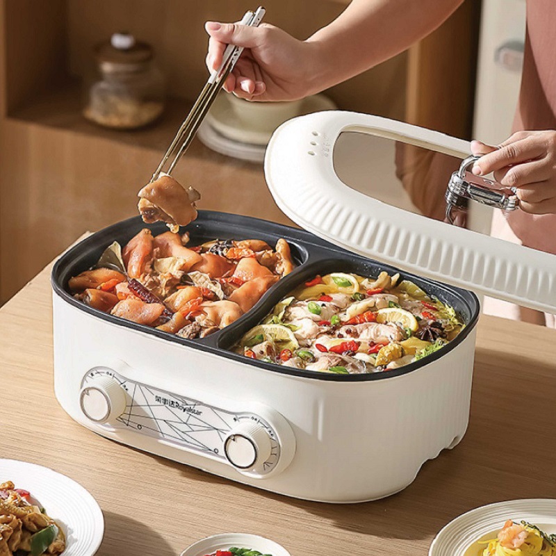 6L Double Liner Electric Hot P - đánh giá và giá Crepe Pan Nonstick