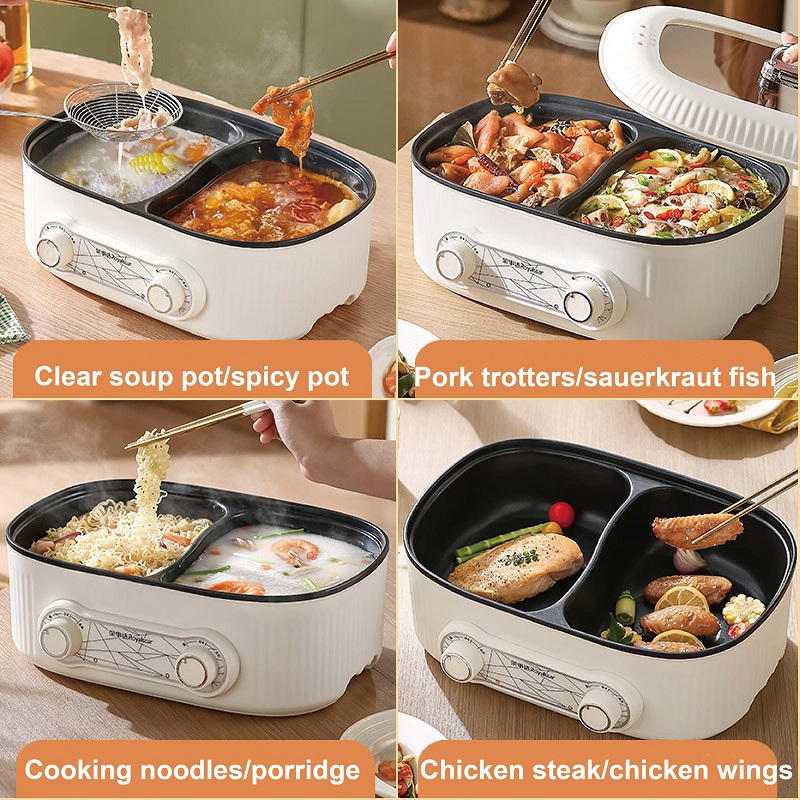 6L Double Liner Electric Hot P - đánh giá và giá Crepe Pan Nonstick