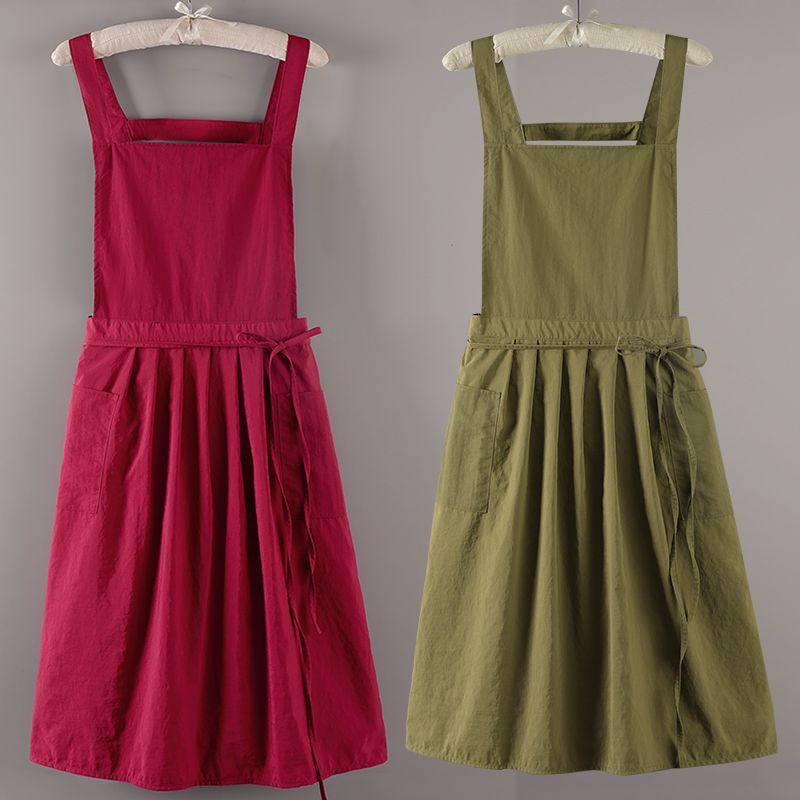 Elegant Ruffled Bib Apron, Sta - đánh giá và giá Home Cooking Service