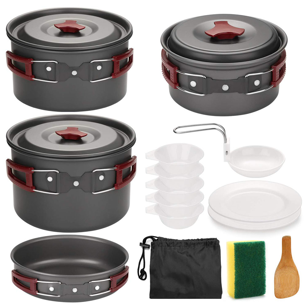 Outdoor Camping Cookware Kit N - đánh giá và giá Crepe Pan Nonstick