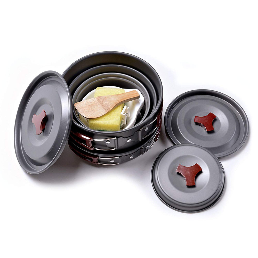 Outdoor Camping Cookware Kit N - đánh giá và giá Crepe Pan Nonstick