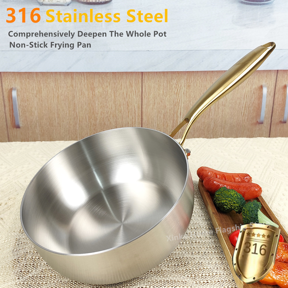 316 Stainless Steel Frying Pan - đánh giá và giá Crepe Pan Nonstick