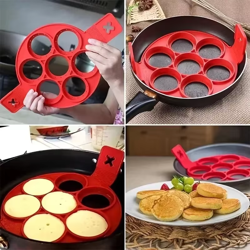 Silicone Non Stick Pot 7-Hole  - đánh giá và giá Crepe Pan Nonstick