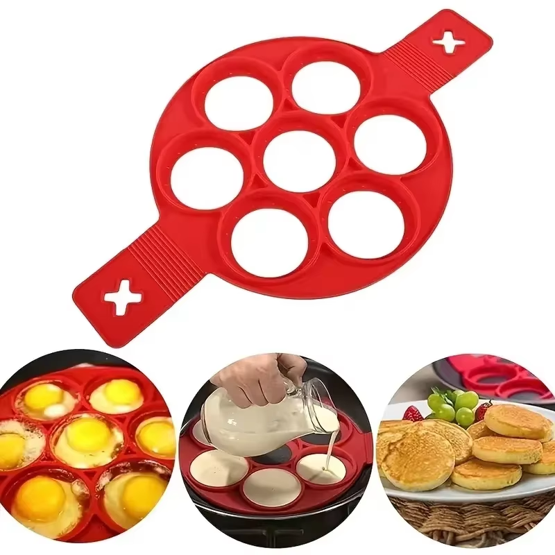 Silicone Non Stick Pot 7-Hole  - đánh giá và giá Crepe Pan Nonstick